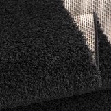 Loca Shaggy Vloerkleed – Modern Uni Effen – Zwart Hoogpolig & Zacht