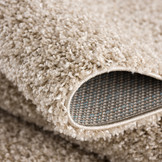 Loca Shaggy Vloerkleed – Modern Uni Effen – Beige Hoogpolig & Zacht