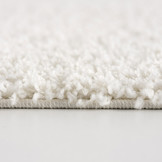 Loca Shaggy Vloerkleed – Modern Uni Effen – Creme Hoogpolig & Zacht