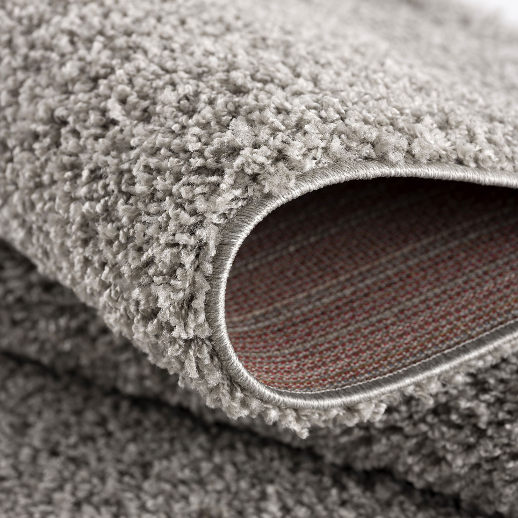 Loca Shaggy Vloerkleed – Modern Uni Effen – Lichtgrijs Hoogpolig & Zacht