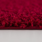 Loca Shaggy Vloerkleed – Modern Uni Effen – Rood Hoogpolig & Zacht