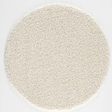 Rond Loca Shaggy Vloerkleed – Modern Uni Effen – Creme Hoogpolig & Zacht