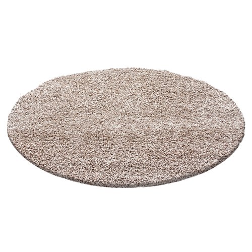 Himalaya Himalaya Basic Rond Shaggy vloerkleed Beige Hoogpolig Himalaya Himalaya Basic Rond Shaggy vloerkleed Beige Hoogpolig