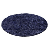 Tapijtenloods Basic Shaggy vloerkleed Donker Blauw Hoogpolig