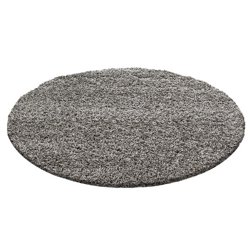 Himalaya Himalaya Basic Rond Shaggy vloerkleed Taupe Hoogpolig Himalaya Himalaya Basic Rond Shaggy vloerkleed Taupe Hoogpolig