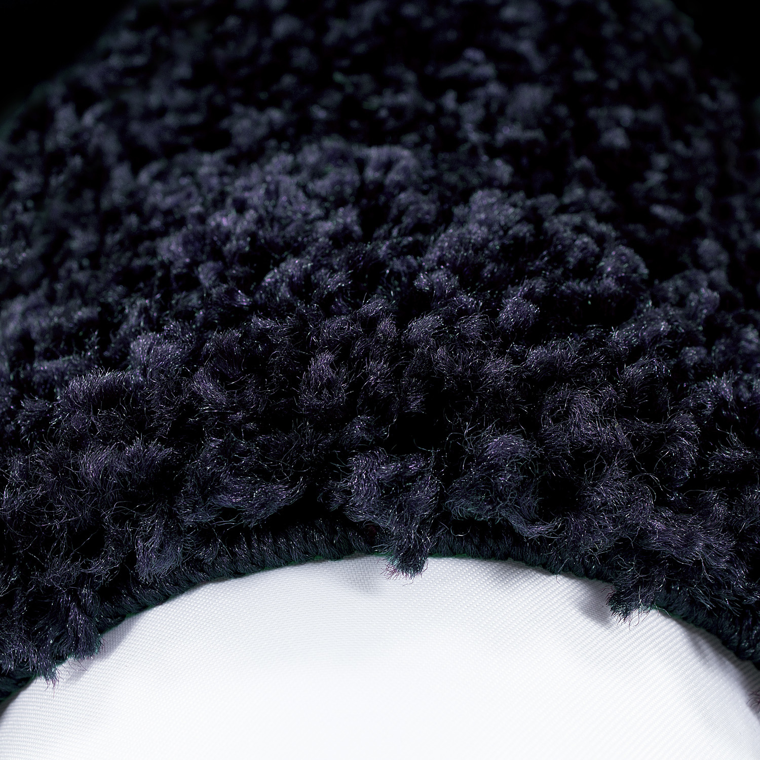 Basic Shaggy Kader vloerkleed Blauw Hoogpolig