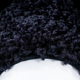 Basic Rond Shaggy Kader vloerkleed Blauw Hoogpolig