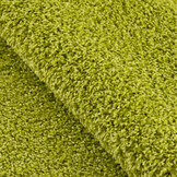 Loca Shaggy Vloerkleed – Modern Uni Effen – Groen Hoogpolig & Zacht