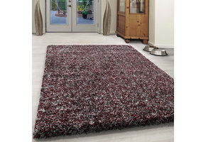 Tapijtenloods Rainbow Soft Shaggy Hoogpolig Vloerkleed Rood