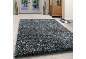 Tapijtenloods Rainbow Soft Shaggy Hoogpolig Vloerkleed Blauw