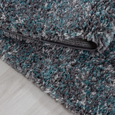Rainbow Soft Shaggy Hoogpolig Vloerkleed Blauw