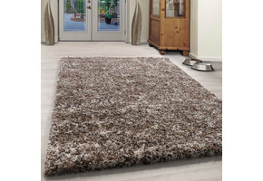 Rainbow Soft Shaggy Hoogpolig Vloerkleed Beige