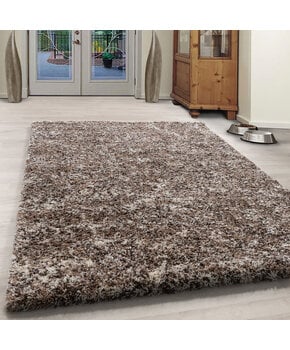 Tapijtenloods Rainbow Soft Shaggy Hoogpolig Vloerkleed Beige