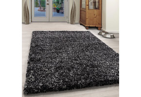 Rainbow Soft Shaggy Hoogpolig Vloerkleed Antraciet