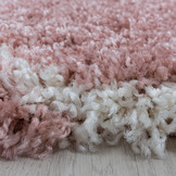 Opera Soft Shaggy Rond Hoogpolig Vloerkleed Roze