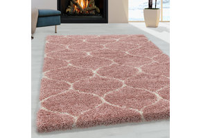 Opera Soft Shaggy Hoogpolig Vloerkleed Roze