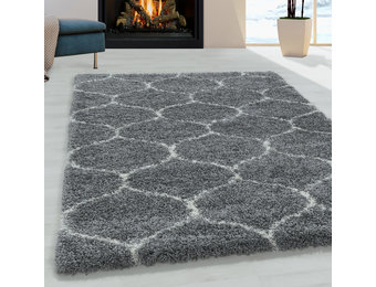 Tapijtenloods Opera Soft Shaggy Hoogpolig Vloerkleed Grijs
