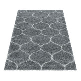 Opera Soft Shaggy Hoogpolig Vloerkleed Grijs