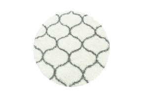 Tapijtenloods Opera Soft Shaggy Rond Hoogpolig Vloerkleed Cream