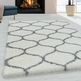 Tapijtenloods Opera Soft Shaggy Hoogpolig Vloerkleed Cream