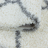 Tapijtenloods Opera Soft Shaggy Hoogpolig Vloerkleed Cream