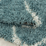 Tapijtenloods Opera Soft Shaggy Hoogpolig Vloerkleed Blauw / Turquoise