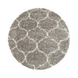 Opera Soft Shaggy Rond Hoogpolig Vloerkleed Beige
