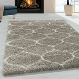 Tapijtenloods Opera Soft Shaggy Hoogpolig Vloerkleed Beige