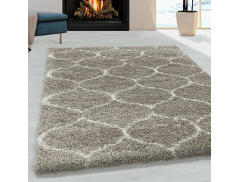Tapijtenloods Opera Soft Shaggy Hoogpolig Vloerkleed Beige