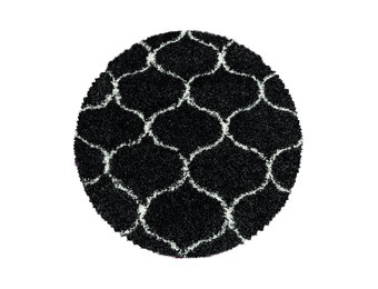 Tapijtenloods Opera Soft Shaggy Rond Hoogpolig Vloerkleed Antraciet