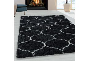 Tapijtenloods Opera Soft Shaggy Hoogpolig Vloerkleed Antraciet