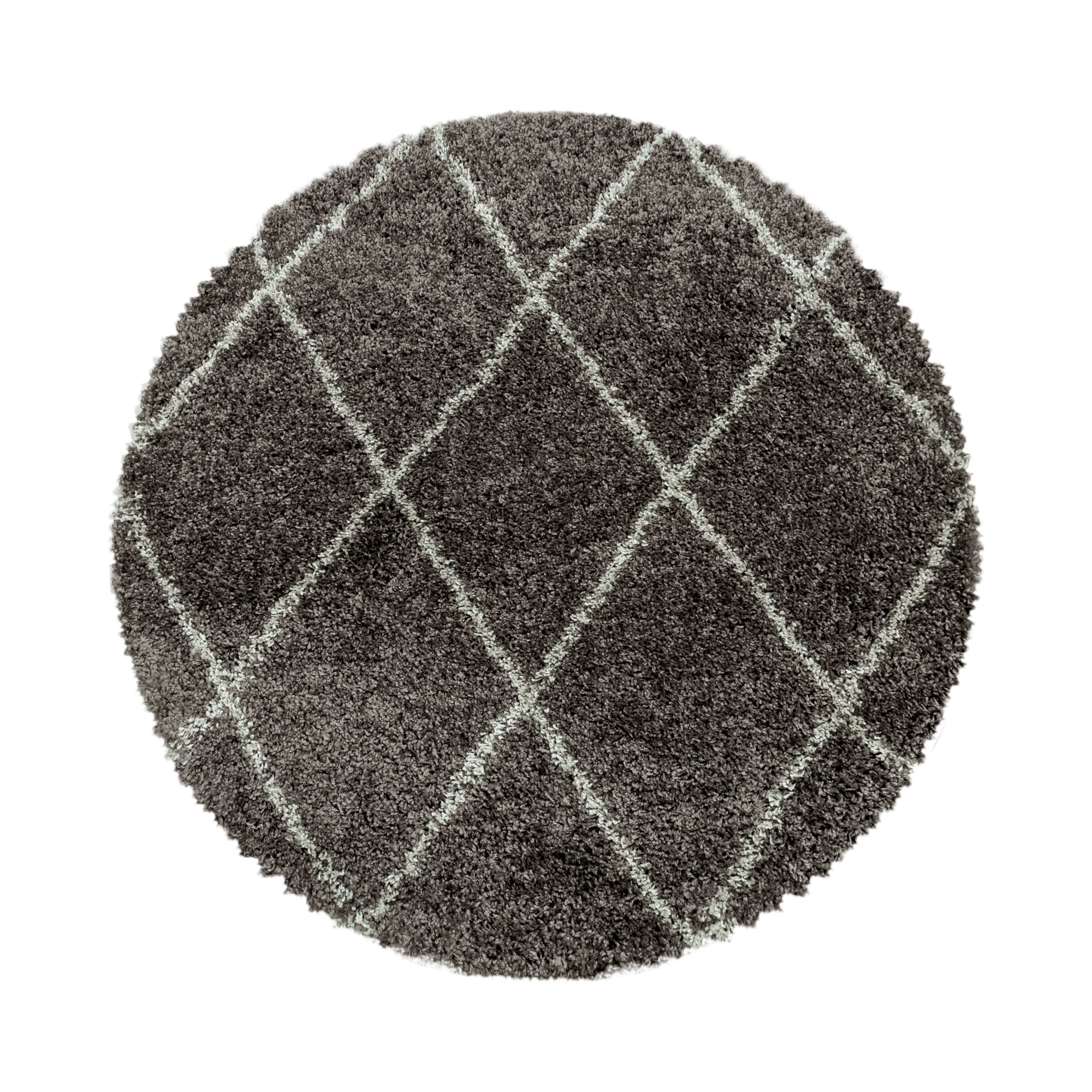 Tapijtenloods Harmony Soft Shaggy Rond Hoogpolig Vloerkleed Taupe