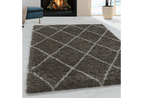 Tapijtenloods Harmony Soft Shaggy Hoogpolig Vloerkleed Taupe