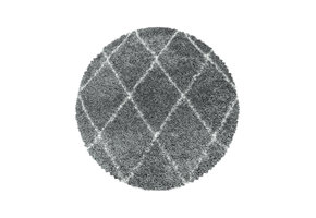 Tapijtenloods Harmony Soft Shaggy Rond Hoogpolig Vloerkleed Grijs