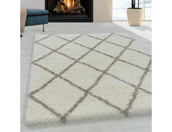 Tapijtenloods Harmony Soft Shaggy Hoogpolig Vloerkleed Creme
