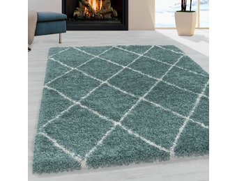 Tapijtenloods Harmony Soft Shaggy Hoogpolig Vloerkleed Blauw / Turquoise