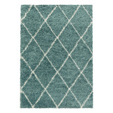 Harmony Soft Shaggy Hoogpolig Vloerkleed Blauw / Turquoise