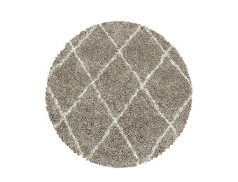 Tapijtenloods Harmony Soft Shaggy Rond Hoogpolig Vloerkleed Beige
