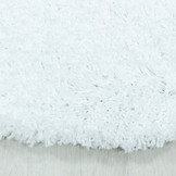 Monaco Soft Rond Shaggy Hoogpolig Vloerkleed Wit