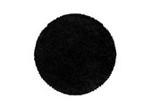 Tapijtenloods Monaco Soft Rond Shaggy Hoogpolig Vloerkleed Black