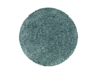 Tapijtenloods Monaco Soft Rond Shaggy Hoogpolig Vloerkleed Blauw / Turquoise