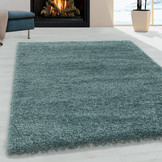 Tapijtenloods Monaco Soft Shaggy Hoogpolig Vloerkleed Blauw / Turquoise
