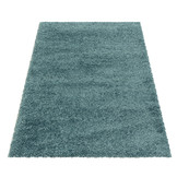 Tapijtenloods Monaco Soft Shaggy Hoogpolig Vloerkleed Blauw / Turquoise