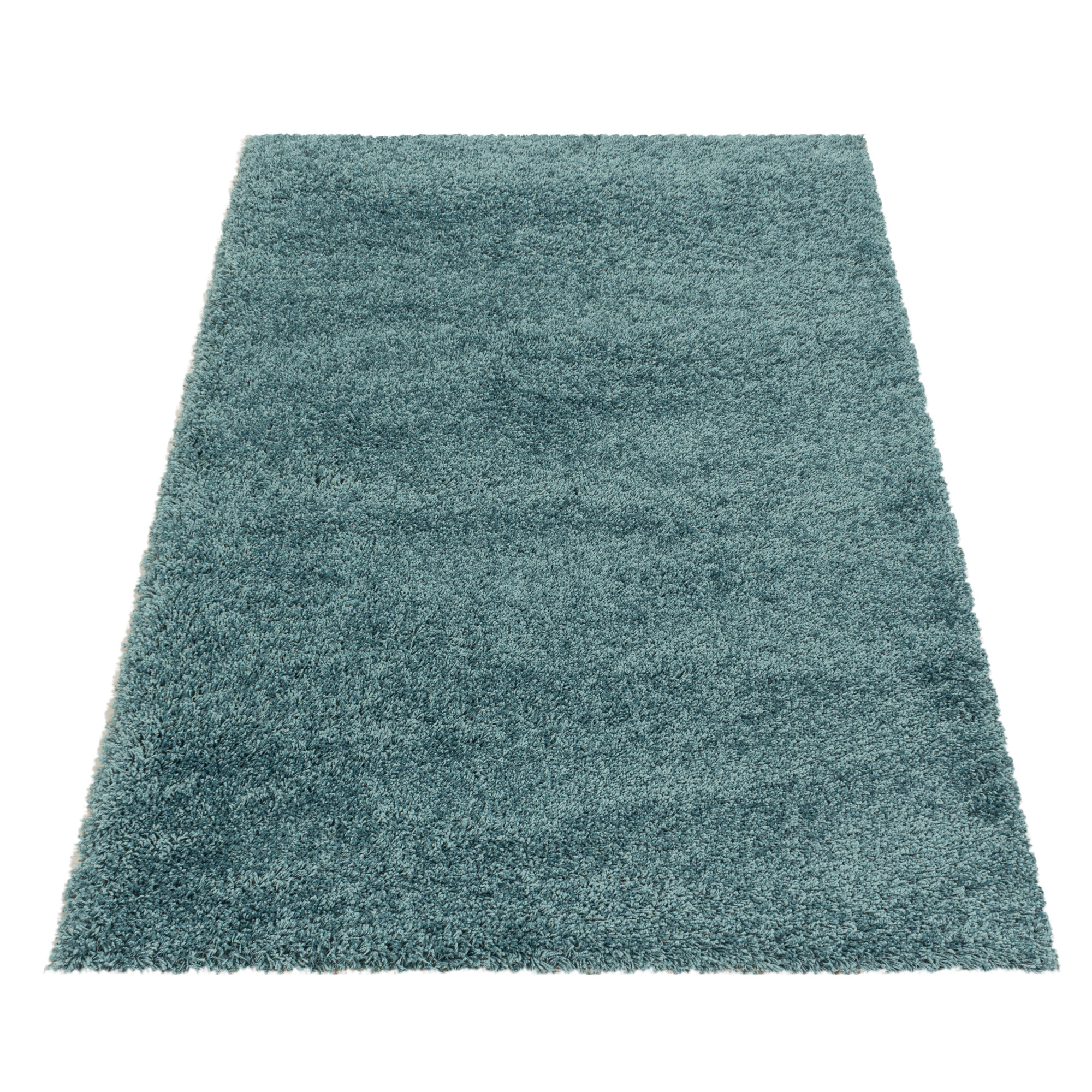 Monaco Soft Shaggy Hoogpolig Vloerkleed Blauw / Turquoise