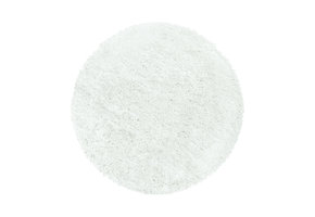 Tapijtenloods Pearl Soft Rond Shaggy Hoogpolig Vloerkleed Wit