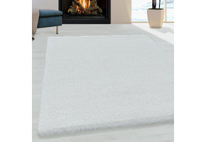 Pearl Soft Shaggy Hoogpolig Vloerkleed Wit