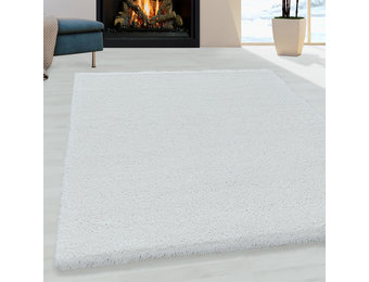 Tapijtenloods Pearl Soft Shaggy Hoogpolig Vloerkleed Wit