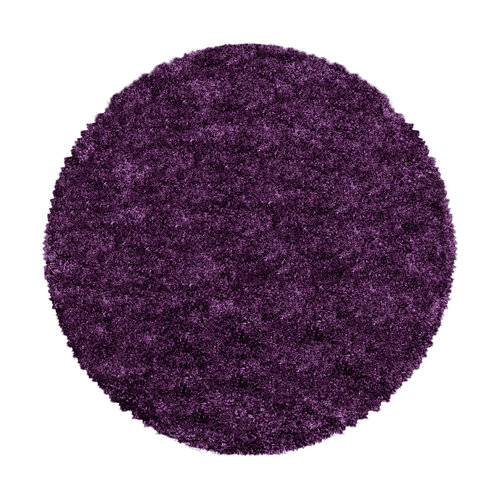 FLUFFY SHAGGY Himalaya Pearl Soft Rond Shaggy Hoogpolig Vloerkleed Paars / Lila FLUFFY SHAGGY Himalaya Pearl Soft Rond Shaggy Hoogpolig Vloerkleed Paars / Lila