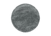 Tapijtenloods Pearl Soft Rond Shaggy Hoogpolig Vloerkleed Lichtgrijs