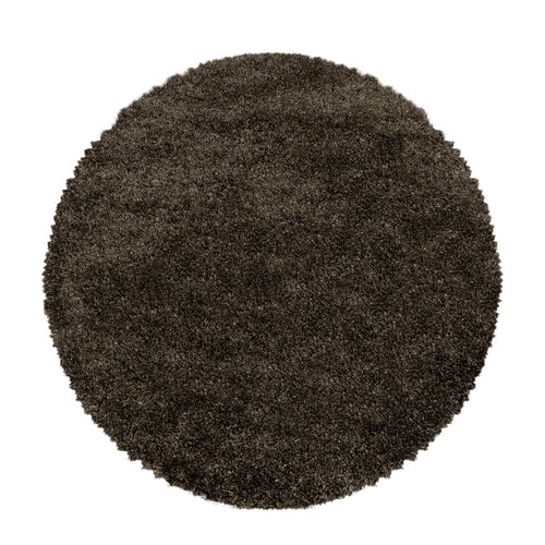 FLUFFY SHAGGY Himalaya Pearl Soft Rond Shaggy Hoogpolig Vloerkleed Bruin FLUFFY SHAGGY Himalaya Pearl Soft Rond Shaggy Hoogpolig Vloerkleed Bruin